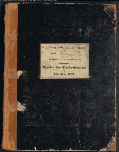 Sterberegister Dabringhausen