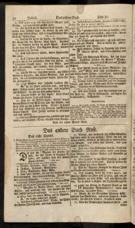 52-88, Das andere Buch Mose