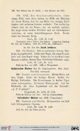 [Italienischer Meister des 16. Jahrhunderts - Italienischer Meister des 18. Jahrhunderts]