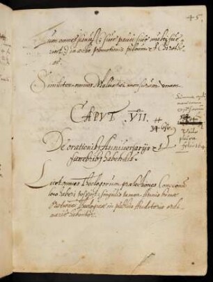VII. De orationib[us] Anniversariis et funebrib[us] habendis.