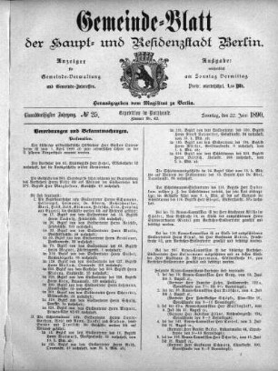 1890,25: No. 25, 22. Juni 1890