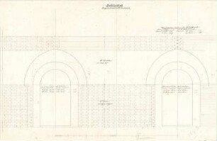 Gärtner, Friedrich von; München, Ludwigstr.; Staatsbibliothek - Ziegelverband 2. OG (Ansicht)