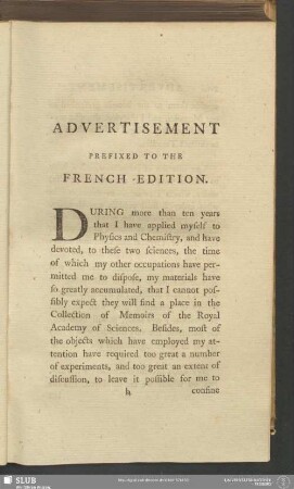 Advertisement Prefixed To The French Edition