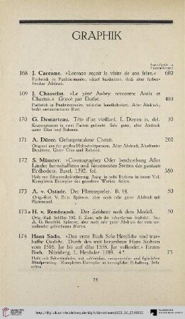 Graphik (Nr. 168-176)