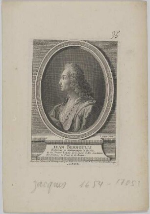 Bildnis des Jean Bernoulli