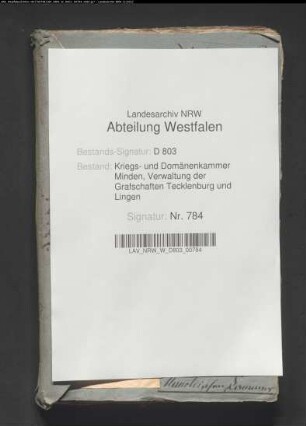 Die von dem Heuermann Kotte zu Lotte anzulegende Neubauerei