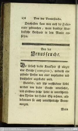 Von der Venusseuche