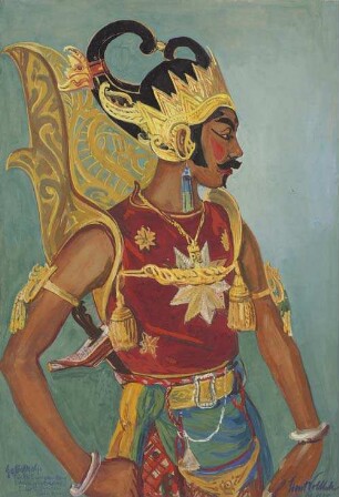 Gatoetkotjo. Fürst v. Bringoendang. Sohn v. Wrokoedoro. II. der V. Prinzen. (gutes Prinzip) Solo. Feb. 1928