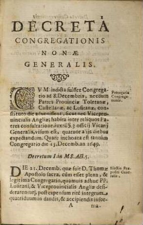 Decreta Congregationis Nonae Generalis
