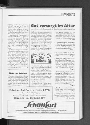 Gut versorgt im Alter - Informationsreihe der Beratungsstelle für ältere Menschen und ihre Angehörigen