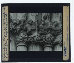 Bamberg, Dom,Bamberg, Dom, Gnadenpforte : Kapitelle, linke Gewände