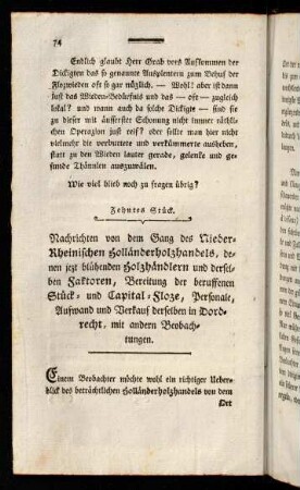 74-87, Zehntes Stück.