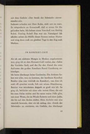 Im Konzert-Café