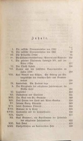 Geheime Geschichten und räthselhafte Menschen : Sammlung verborgener oder vergessener Merkwürdigkeiten, 1.