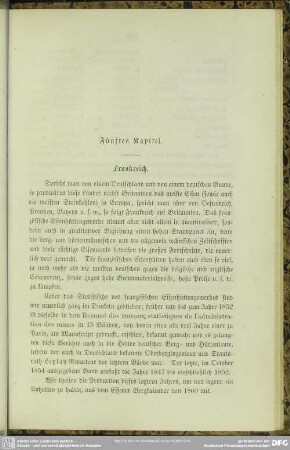 Fünftes Kapitel. Frankreich