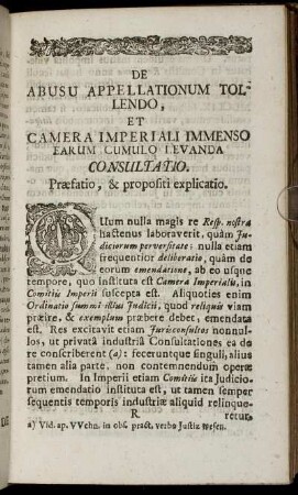 De Abusu Appellationum tollendo.