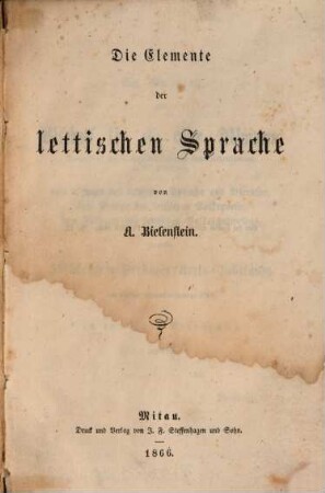 Die Elemente der lettischen Sprache