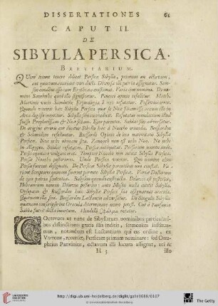 Caput II.: de Sibylla Persica