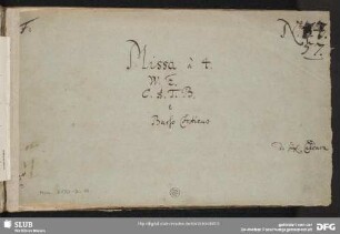 Masses - Mus.2170-D-11 : V (4), Coro, orch - F