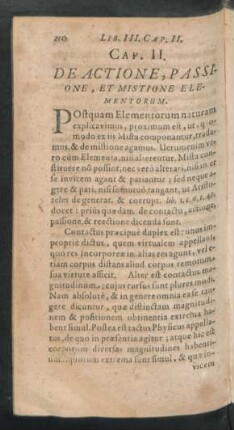 Cap. II. De Actione, Passione, Et Mistione Elementorum