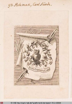 Wappen des Carl Friedrich Holzmann