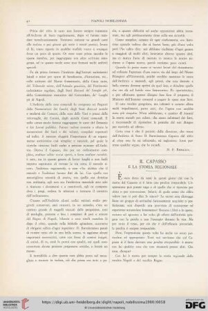 9: Il capasso e la storia regionale