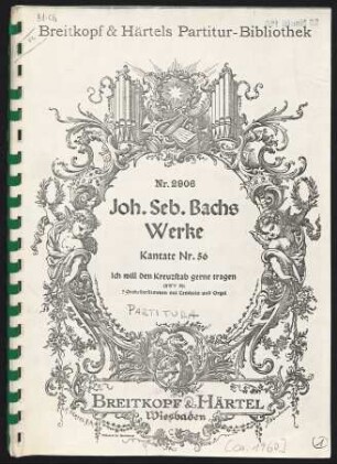 Kantate 56 : Ich will den Kreuzstab gerne tragen (BWV 56)