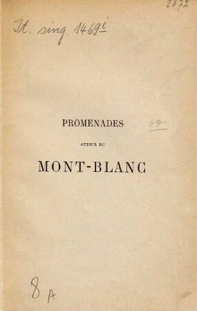Promenades autour du Mont-Blanc