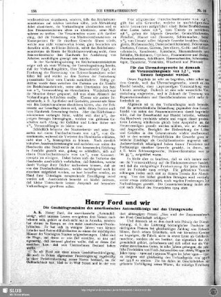 Henry Ford und wir