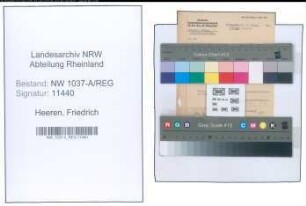 Entnazifizierung Friedrich Heeren , geb. 00.00.0000 ()