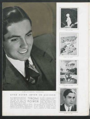 Otro actor joven en ascenso: Tyrone Power