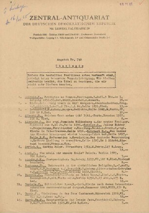 Nr. 742: Theologie
