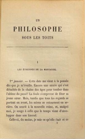 Un philosophe sous les toits : Journal d'un homme heureux