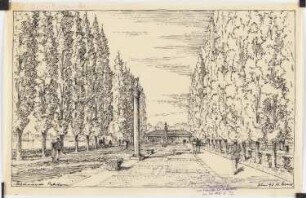 Planungsvorschlag Potsdam: Trümmerwall: perspektivische Ansicht
