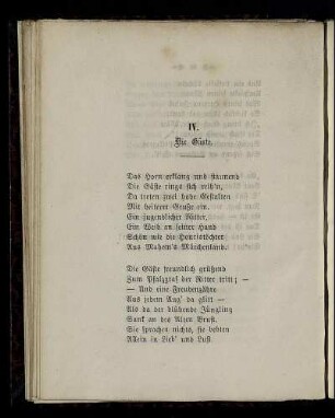 IV. Die Gäste