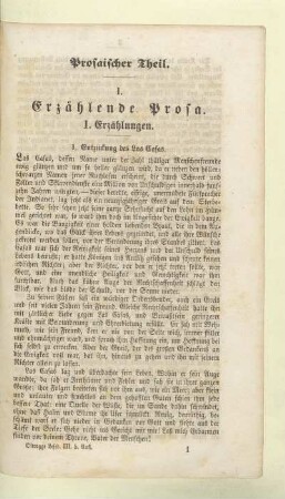 Prosaischer Theil