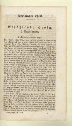 Prosaischer Theil