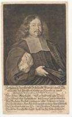 Johann Christoph (I.) Schmidt, Bürger und Genannter des Größern Rats; geb. 1613; gest. 1673