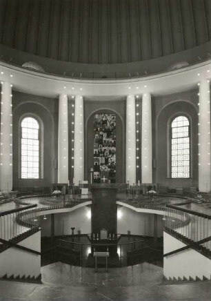 Berlin. Hedwigskathedrale. Inneraum (Wiederaufbau bis 1963)