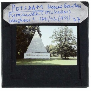 Potsdam, Neuer Garten,Potsdam, Neuer Garten Eiskeller