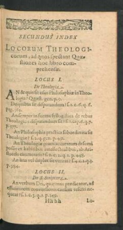 Secundus Index Locorum Theologicorum