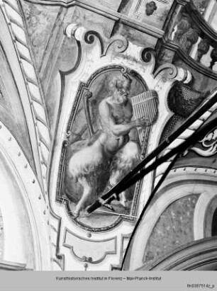 Freskenausstattung der Galleria : Deckendekoration : Pan