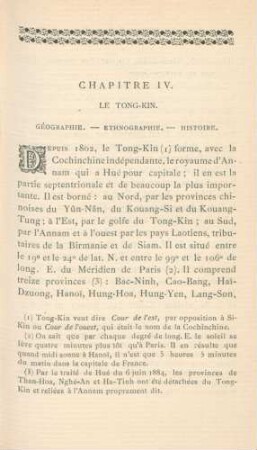 Chapitre IV. Le Tong-Kin