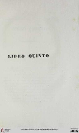 Libro quinto