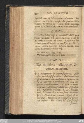 Cap. XI. De ministris iudiciorum & cancellariarum.
