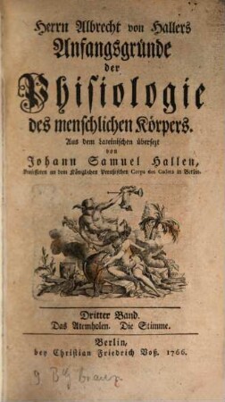 Anfangsgründe der Phisiologie des menschlichen Körpers, 3