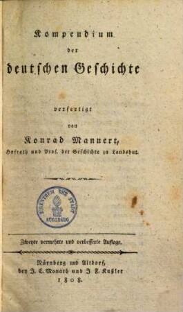 Kompendium der deutschen Geschichte
