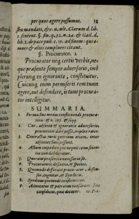 §. Procurator. I.