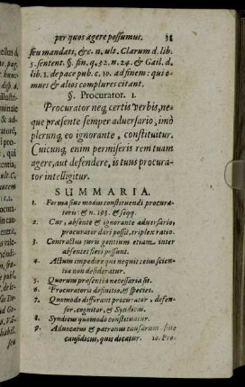 §. Procurator. I.