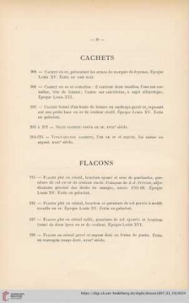 Flacons (Nr. 225 - 242)